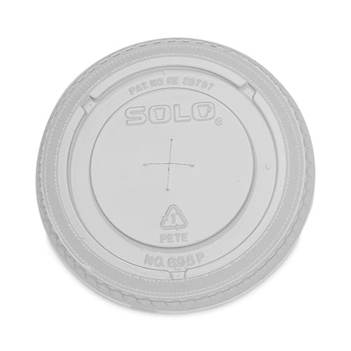 Image of Dart® Plastic Cold Cup Lids, Fits 12 oz to 14 oz Cold Cups, Plastic, Clear, 1,000/Carton