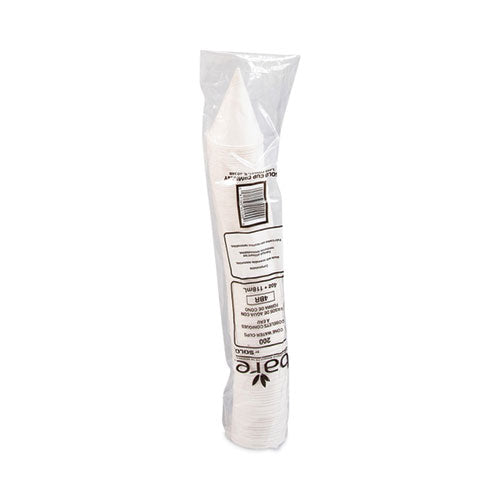 Image of SOLO® Cone Water Cups, 4 oz, Paper, White, 200/Pack