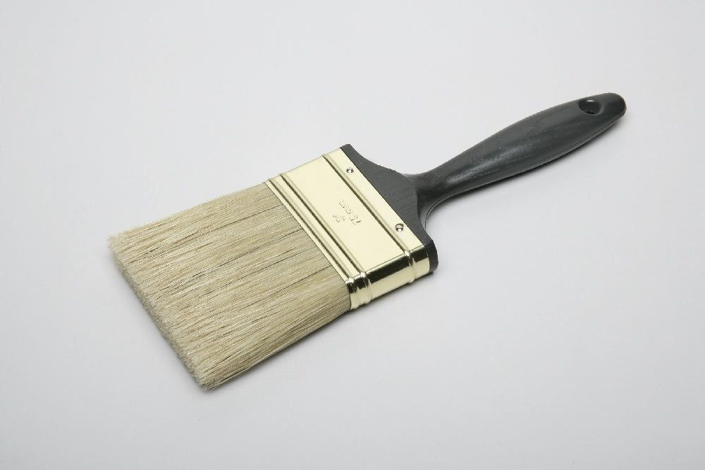 Image of Natural Bristle Paint Brushes, 3" Flat Sash