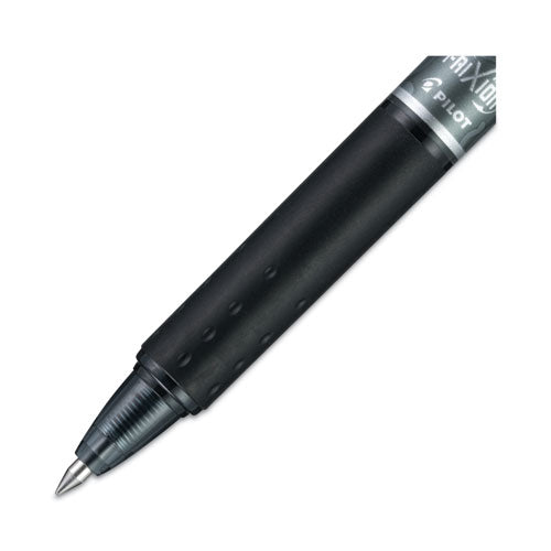 Image of Pilot® Frixion Clicker Erasable Gel Pen, Retractable, Extra-Fine 0.5 Mm, Black Ink, Black Barrel, Dozen