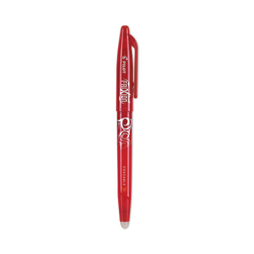 Image of Pilot® Frixion Ball Erasable Gel Pen, Stick, Fine 0.7 Mm, Red Ink, Red Barrel