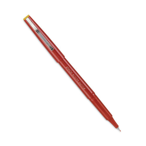 Image of Pilot® Razor Point Fine Line Porous Point Pen, Stick, Extra-Fine 0.3 Mm, Red Ink, Red Barrel, Dozen