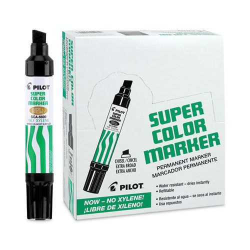 Image of Pilot® Jumbo Refillable Permanent Marker, Broad Chisel Tip, Black