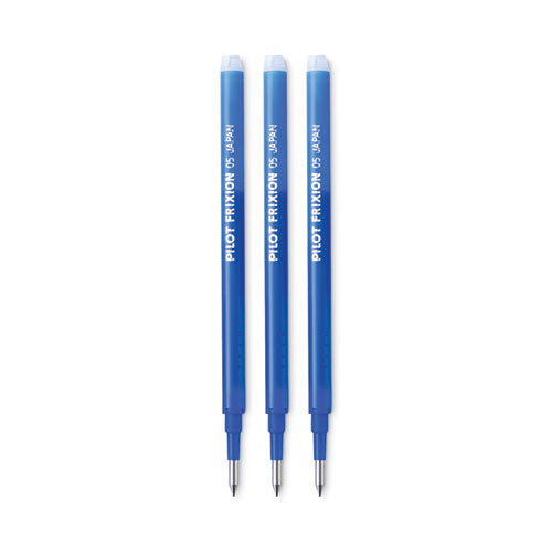 Image of Pilot® Refill For Pilot Frixion Erasable, Frixion Ball, Frixion Clicker And Frixion Lx Gel Ink Pens, Fine Tip, Blue Ink, 3/pack