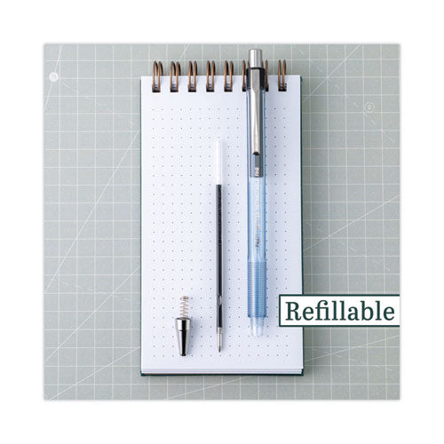 Image of Pilot® Better Ballpoint Pen, Retractable, Fine 0.7 Mm, Black Ink, Smoke Barrel, Dozen