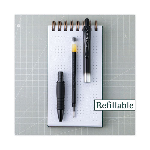 Image of Pilot® Refill For Pilot B2p, Dr Grip, G2, G6, Mr Metropolitan, Precise Begreen And Q7 Gel Pens, Fine Tip, Blue Ink, 2/pack