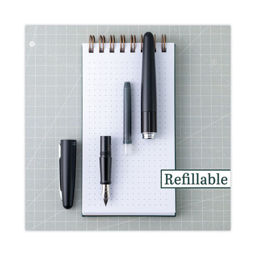 Image of Pilot® MR Metropolitan Collection Fountain Pen, Medium 1 mm, Black Ink, Black Barrel
