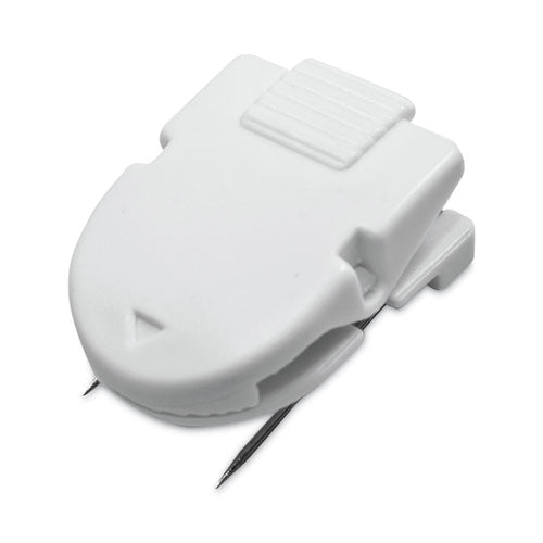 Image of Advantus Wall Clips for Fabric Panels, 40 Sheet Capacity, White, 4/Pack