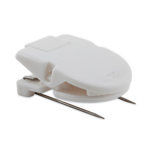 Image of Advantus Wall Clips for Fabric Panels, 40 Sheet Capacity, White, 4/Pack