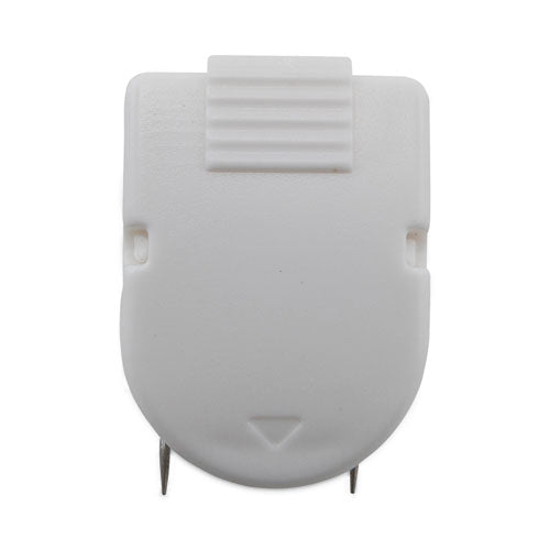 Image of Advantus Wall Clips for Fabric Panels, 40 Sheet Capacity, White, 20/Box