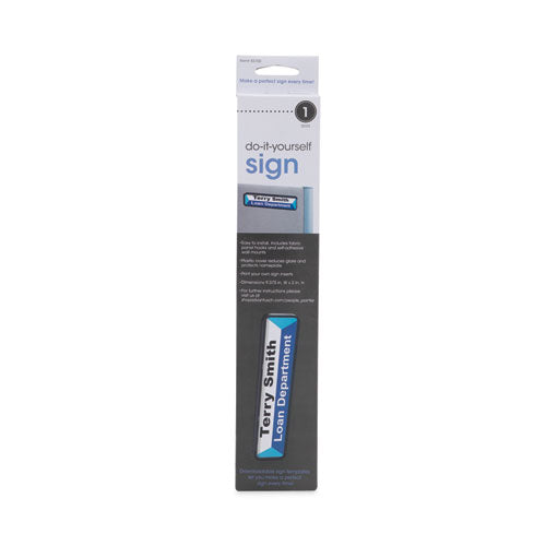 Image of Advantus Panel Wall Sign Name Holder, Acrylic, 9 X 2, 6/pack, Clear