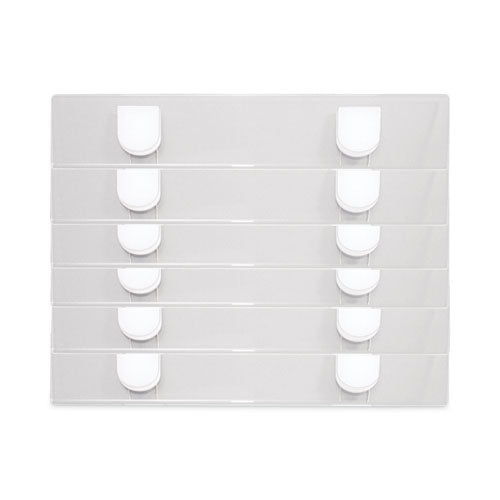 Image of Advantus Panel Wall Sign Name Holder, Acrylic, 9 X 2, 6/pack, Clear