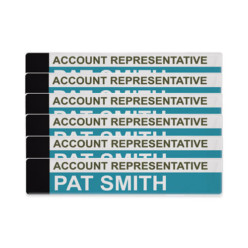 Image of Advantus Panel Wall Sign Name Holder, Acrylic, 9 X 2, 6/pack, Clear