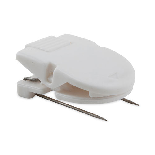 Image of Advantus Wall Clips for Fabric Panels, 40 Sheet Capacity, White, 50/Box