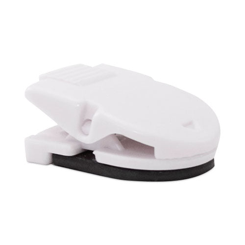 Image of Advantus Magnetic/Adhesive Clips, 0.25" Jaw Capacity, White, 20/Box