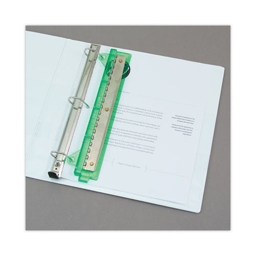Image of McGill 6-Sheet Trident Binder Punch, Three-Hole, 1/4" Holes, Assorted Colors