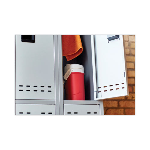 Image of Safco® Double-Tier, Three-Column Locker, 36w X 18d X 78h, Two-Tone Gray