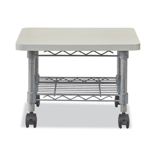 Image of Safco® Underdesk Printer/Fax Stand, Engineered Wood, 2 Shelves, 19" x 16" x 13.5", Gray