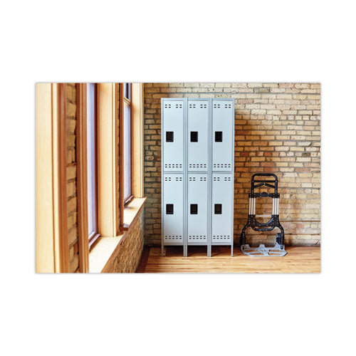 Image of Safco® Double-Tier, Three-Column Locker, 36w X 18d X 78h, Two-Tone Gray