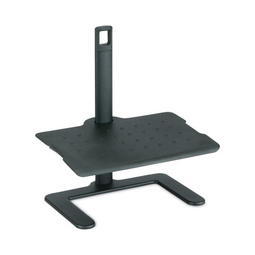Image of Safco® Height-Adjustable Footrest, 20.5w X 14.5d X 3.5 To 21.5h, Black