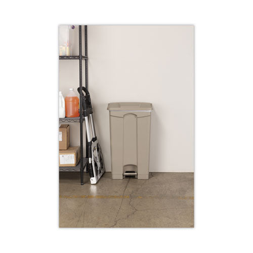 Image of Safco® Large Capacity Plastic Step-On Receptacle, 23 gal, Plastic, Tan
