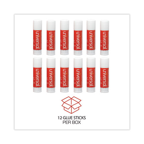 Image of Universal® Glue Stick, 1.3 Oz, Applies And Dries Clear, 12/pack
