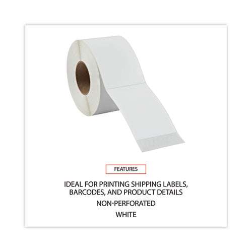 Image of Universal® Thermal Transfer Blank Shipping Labels, Label Printers, 4 X 6, White, 1,000/roll, 4 Rolls/carton
