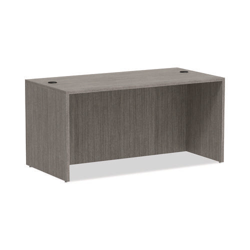 Image of Alera® Alera Valencia Series Straight Front Desk Shell, 59.13" x 29.5" x 29.63", Gray