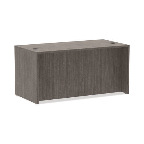Image of Alera® Alera Valencia Series Straight Front Desk Shell, 59.13" x 29.5" x 29.63", Gray