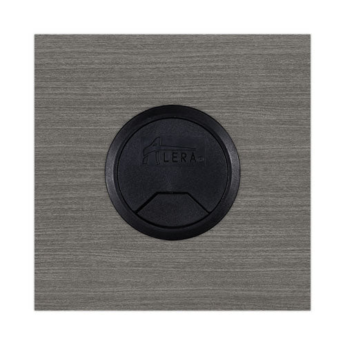 Image of Alera® Alera Valencia Series Straight Front Desk Shell, 65" x 29.5" x 29.63", Gray