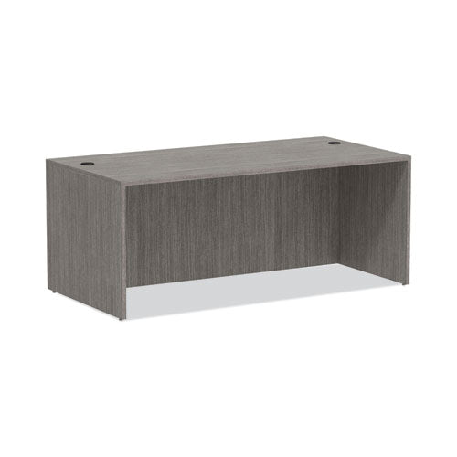 Image of Alera® Alera Valencia Series Straight Front Desk Shell, 71" x 35.5" x 29.63", Gray