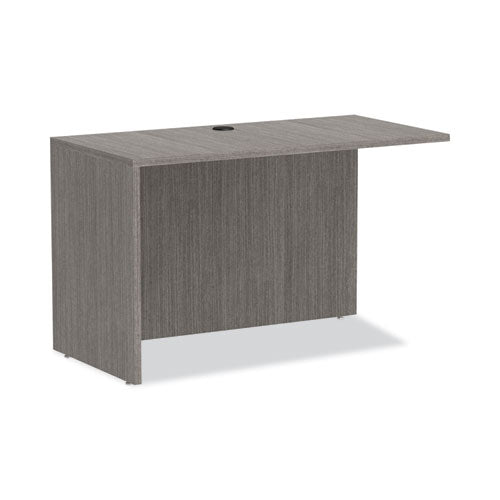 Image of Alera® Alera Valencia Series Reversible Return/Bridge Shell, 47.25w x 23.63d x 29.5h, Gray