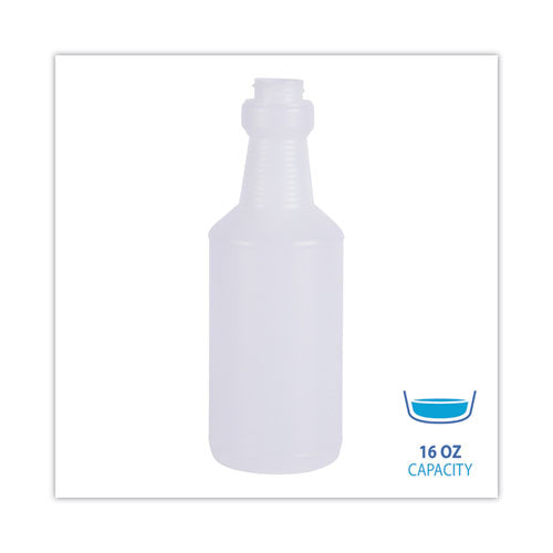 Image of Boardwalk® Easy-Grip Plastic Spray Bottle, 16 oz, Clear, 24/Carton