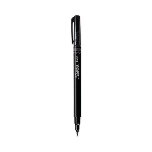 Image of Sharpie® Brush Tip Pens, Fine Brush Tip, Black, Dozen