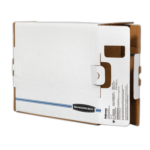 Image of Bankers Box® X-Ray Storage Boxes, 5" X 18.75" X 14.88", White/blue, 6/carton