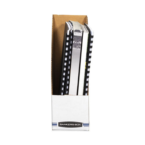 Image of Bankers Box® Stor/File Corrugated Magazine File, 4 x 9.25 x 11.75, White, 12/Carton