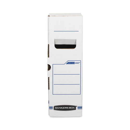 Image of Bankers Box® X-Ray Storage Boxes, 5" X 18.75" X 14.88", White/blue, 6/carton