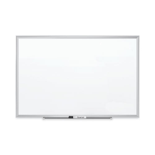 Image of Quartet® Classic Series Nano-Clean Dry Erase Board, 24" x 18", White Surface, Satin Aluminum Frame