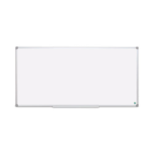 Image of MasterVision® Earth Silver Easy Clean Magnetic Dry Erase Boards, 96" x 48", White Surface, Satin Aluminum Frame