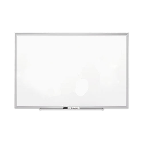 Image of Quartet® Classic Series Porcelain Magnetic Dry Erase Board, 36" x 24", White Surface, Satin Aluminum Frame