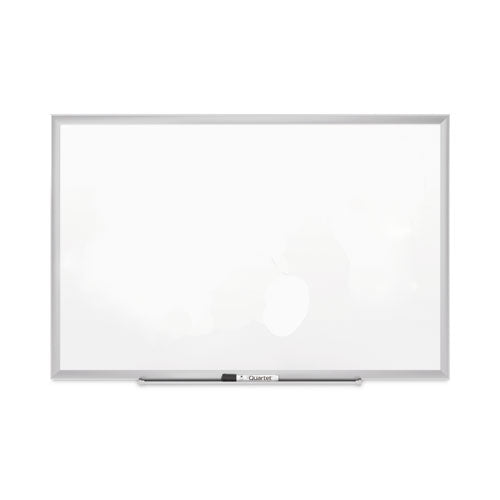 Image of Quartet® Classic Series Porcelain Magnetic Dry Erase Board, 72" x 48", White Surface, Satin Aluminum Frame