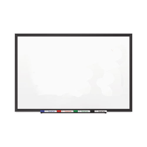 Image of Quartet® Classic Series Porcelain Magnetic Dry Erase Board, 96" x 48", White Surface, Black Aluminum Frame