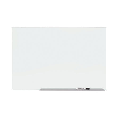 Image of Quartet® Element Framed Magnetic Glass Dry-Erase Boards, 74" x 42", White Surface, Satin Aluminum Frame