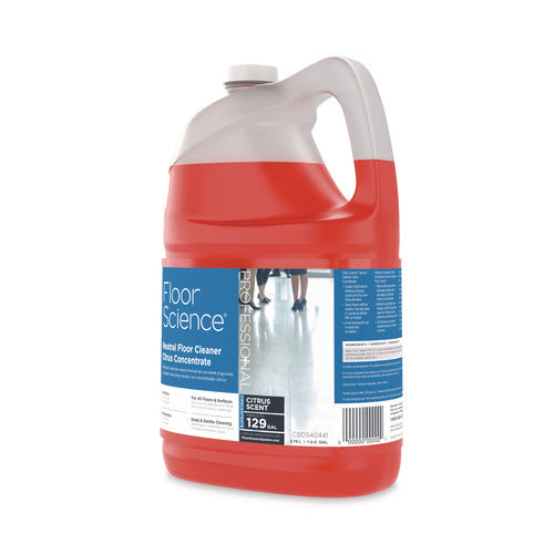 Image of Diversey Floor Science Neutral Floor Cleaner Concentrate, Citrus Scent, 1 gal, 4/Carton