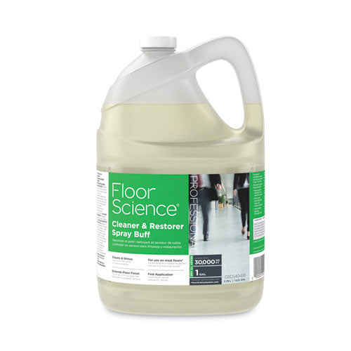 Image of Diversey Floor Science Cleaner/restorer Spray Buff, Citrus Scent, 1 Gal Bottle, 4/carton