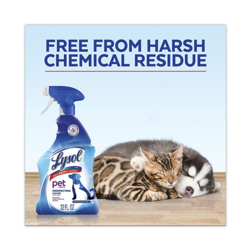 Image of LYSOL® Brand Pet Solutions Disinfecting Cleaner, Citrus Blossom, 32 oz Trigger Bottle, 9/Carton