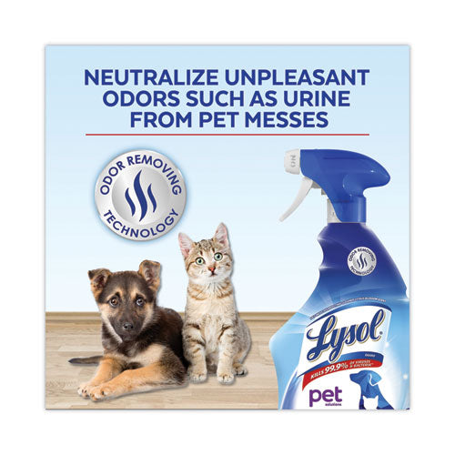 Image of LYSOL® Brand Pet Solutions Disinfecting Cleaner, Citrus Blossom, 32 oz Trigger Bottle, 9/Carton