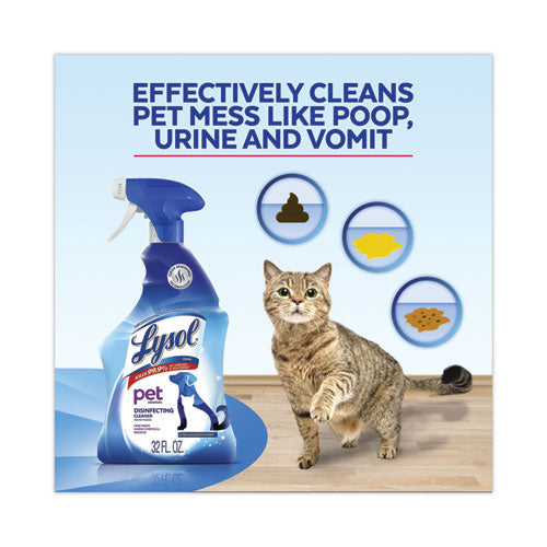 Image of LYSOL® Brand Pet Solutions Disinfecting Cleaner, Citrus Blossom, 32 oz Trigger Bottle, 9/Carton