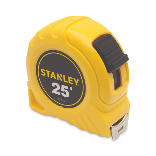 Image of Stanley Bostitch® Power Return Tape Measure, Plastic Case, 1" x 2 5ft, Yellow