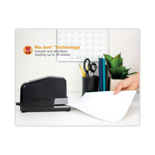 Image of Bostitch® B8 Impulse 45 Electric Stapler, 45-Sheet Capacity, Black